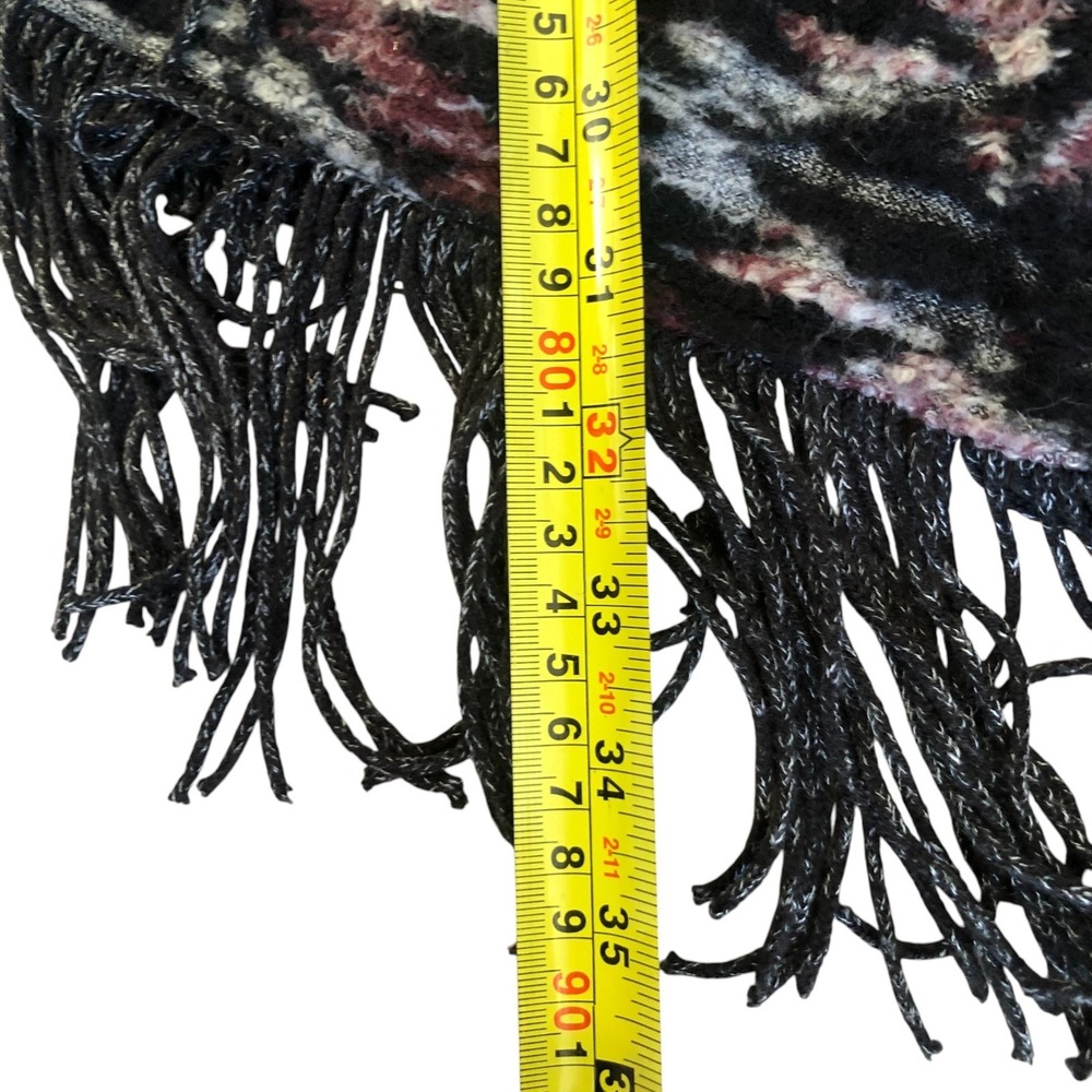 Lucky Brand Boho Romantic Southwestern Fringe Cardigan‎ Wrap Sweater Womens M - Picture 10 of 10
